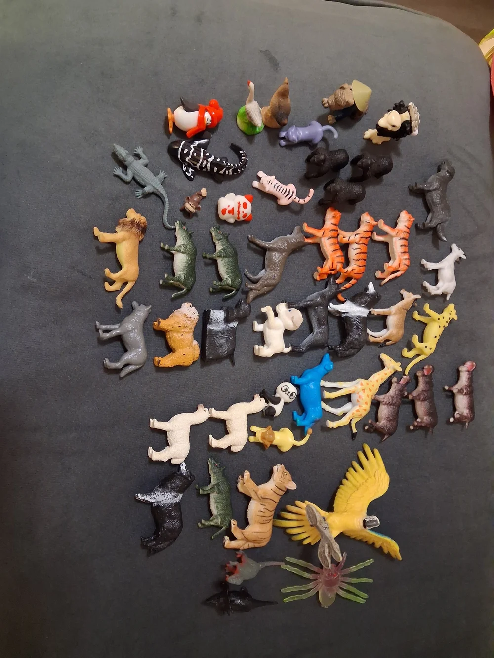 Miniature Animal Toy Lot - Mixed Colors